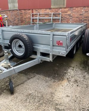 Nugent 14ft Tri Axle Flat Trailer for sale